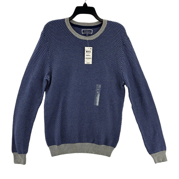 Club Room, Men's Elevated Tonal Texture Sweater Navy Size XXL MSRP $65 - Picture 1 of 8